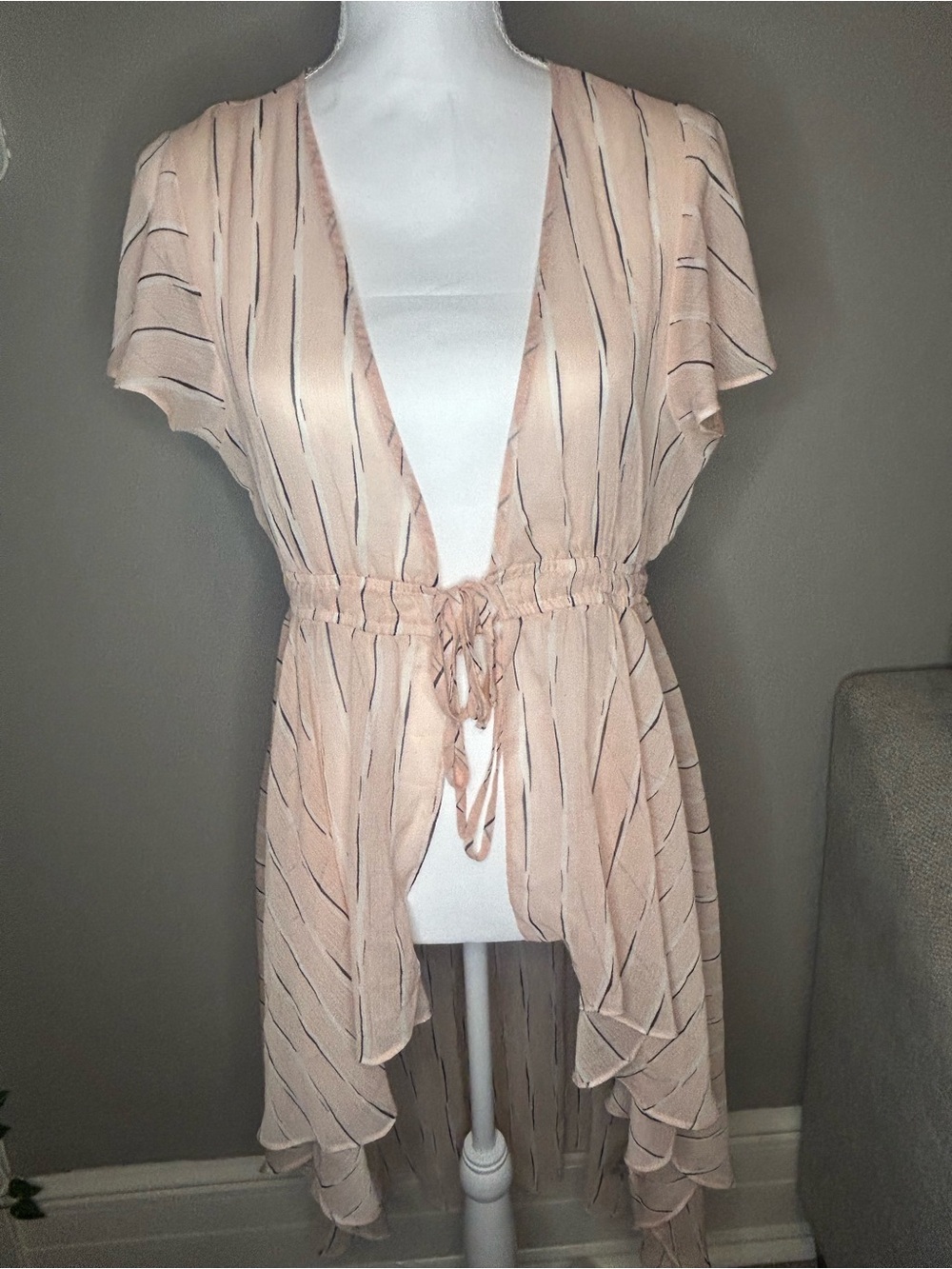 Primark sheer high-low beach cover-up tunic